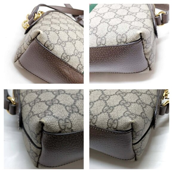 Authentic Gucci Sherry Line Brown PVC Shoulder Bag mn801-030326 - Picture 9 of 16